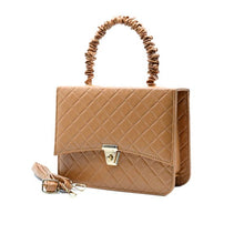 Bella Quilta Tote Bag – Brown