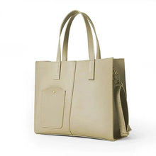 Modern Pocket Tote – Beige
